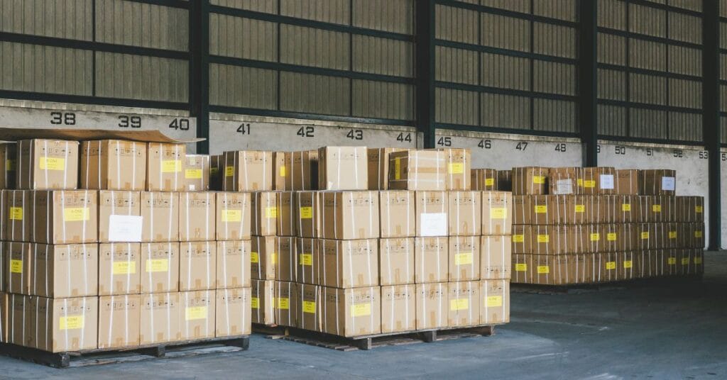 marchandises emballées pour le fret