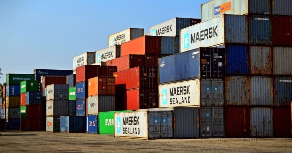 conteneurs de marchandises